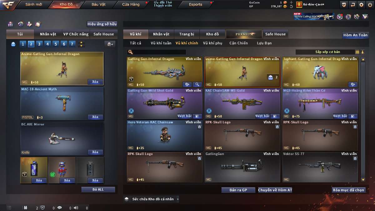 shop acc cf uy tin gia re